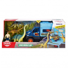 Игрушечный грузовик Dickie Toys Iveco Daily 4x4 и 3 фигурки динозавров Разноцветный (OL218369)