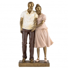 Декоративна фігурка Lefard Strong love 25x15x9 cm Золотистий (AL186615)