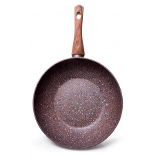 Сковородка-вок Fissman Magic Brown диаметр 24см с антипригарным покрытием DP36234