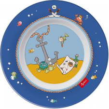 Плоска тарілка для дитини sigikid Sammy Samoa Blue d 21,5 см Multicolor iz15750