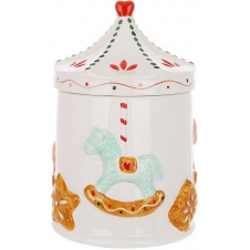 Фото - Емкость с крышкой BonaDi Gingerbread carousel для сыпучих продуктов 1500 мл Разноцветный DP233124 Емкость с крышкой BonaDi Gingerbread carousel для сыпучих продуктов 1500 мл Разноцветный DP233124