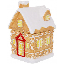 Емкость с крышкой BonaDi Gingerbread house для сыпучих продуктов 1100 мл Разноцветный DP232351