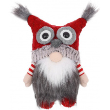 Декоративная игрушка Gnome with owl hat 31 см Разноцветный BonaDi DP232202