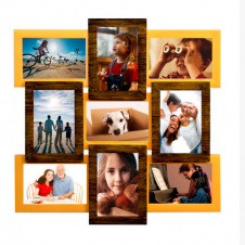 Фоторамка на 9 фотографий Amoji Sabefet T-FX30248