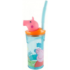 Стакан для детей с трубочкой 360 мл Stor Peppa Pig (48666)