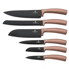 Набор ножей из 6 предметов Berlinger Haus Metallic Line Rose Gold Edition (BH-2543)