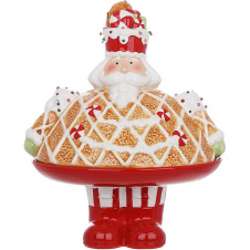 Ємність з кришкою BonaDi Gingerbread soldier для солодкого 21х17х26 см Різнокольоровий DP232114