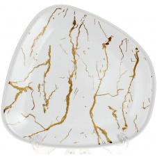 Фарфоровая тарелка BonaDi Esmalte de Mármol blanco 23.5 см Белый DP186170