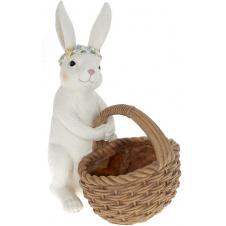 Статуетка Bona Easter Bunny із штучного каменю 22х15.5х26.5 см Різнокольоровий (DP186288)