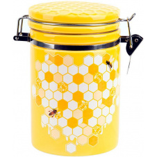 Керамическая Банка Bona с металлической затяжкой 650 мл Yellow DP113594