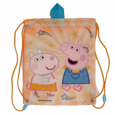 Фото - Сумка для обіду із застібкою на шнурку Stor Peppa Pig 25х30 см (41245) Сумка для обіду із застібкою на шнурку Stor Peppa Pig 25х30 см (41245)