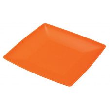 Тарелка Ucsan Plastik пластиковая мелкая 24 см квадратная DP43998