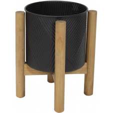 Декоративное кашпо Metallo nero DP87149 BonaDi