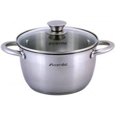 Кастрюля Gladys 5л из нержавеющей стали, с мерной шкалой DP36695 Kamille