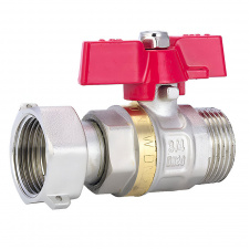 Кран шаровой FADO New 3/4" НВ с накидной гайкой прямой