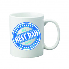 Чашка з принтом Vivay Best dad 330 мл Білий (hub_0wd7yc) Київ