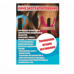 Плакат Vivay Кинезиотейпирование А1 (5448) Кропивницкий