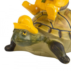 Декоративная статуэтка Bird with turtle 20х16х12 см Lefard AL219024 Вишневое