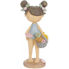 Фигурка интерьерная Girl with fruit basket 8x6x18.5 см Bona DP118177 Умань