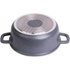 Кастрюля Kamille Landes Grey 6.5л с литыми алюминиевыми ручками DP36560 Хмельницький