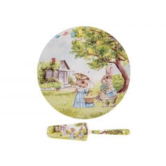 Блюдо фарфор Rabbit family 26 cm Lefard Киев