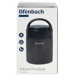 Термос пищевой Ofenbach Portable 800 мл Черный (DP186672) Київ