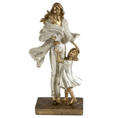 Фигурка декоративная Lefard Maternal care 25x12x8 cm Золотистый (AL186614) Кременчуг