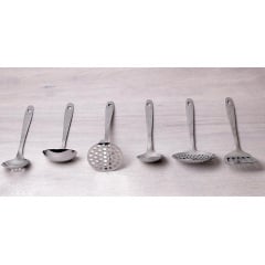 Набор кухонных аксессуаров Crystal 6 предметов в металлическом стакане Kamille DP37511 Братское