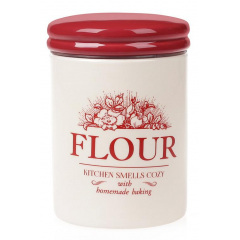 Банка Bona керамическая Английский Шиповник FLOUR 630 мл для сыпучих продуктов DP37778 Харків
