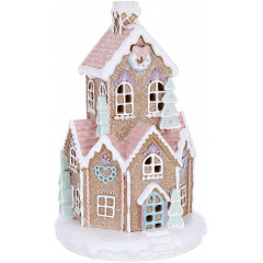 Світлодіодна статуетка Gingerbread house 20х20х32 см BonaDi Різнокольоровий DP232296 Одеса