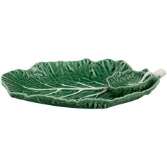 Набір 2 блюда з соусником Cabbage 28x20см Зелений DP67324 Bordallo Pinheiro Хмельницький
