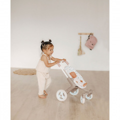 Коляска Pink powder Baby Nurse з поворотними колесами Smoby OL185818 Калуш