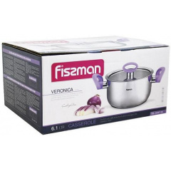 Кастрюля Fissman Veronica 6.1л с бакелитовыми ручками DP36672 Полтава