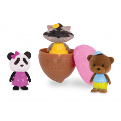 Набір ігрових фігурок 3 шт Li`l Woodzeez Bobblehead Ізюм