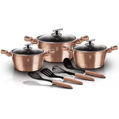 Набір посуду 10 предметів Berlinger Haus Metallic Line Rose Gold Edition (BH-6151) Бердичів