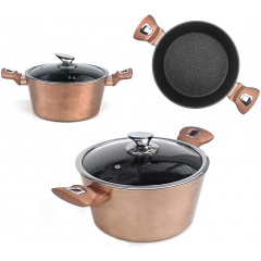 Набір посуду 10 предметів Berlinger Haus Metallic Line Rose Gold Edition (BH-6151) Бердичів