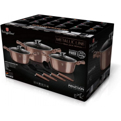 Набір посуду 10 предметів Berlinger Haus Metallic Line Rose Gold Edition (BH-6151) Бердичів