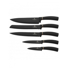 Набор ножей с магнитной подставкой Berlinger Haus Black Rose Collection (BH-2407) Хмельницкий