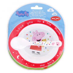Дитячий набір тарілка та ложка Stor Peppa Pig (13478) Київ