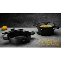 Кастрюля с крышкой 28 см 4,4 л Gerlach Granitex (5901035504714) Чернигов