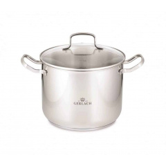 Кастрюля с крышкой 28 см 10 л Gerlach Simple (5901035505148) Киев