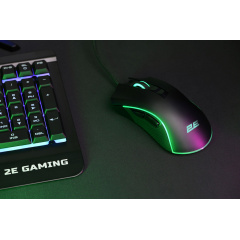 Геймерська миша провідна 2E Gaming MG340 RGB USB Чорний Ужгород