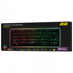 Клавіатура геймерська провідна 2E Gaming KG350 RGB USB Ukr Чорний Івано-Франківськ