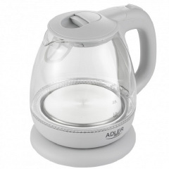 Чайник електричний 1 л скляний Adler AD 1283G Grey Одеса