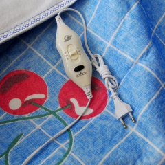 Електропростирадло EAR Electric blanket 5734 блакитне з вишнями 150х120 см Вінниця