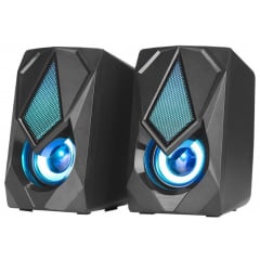 Компьютерные колонки XTRIKE ME RGB Backlight SK-402 с подсветкой Черные 120х72х82 мм Луцк