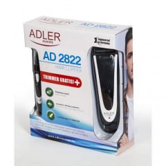 Машинка для стрижки волос триммер Adler AD 2822 Черный с белым (004559) Киев