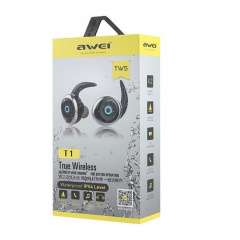 Бездротові навушники Bluetooth Awei T1 Twins Earphones Black (008540) Київ