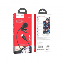 Петличный микрофон проводной HOCO Type-C Lavalier microphone L14 черный Кропивницкий