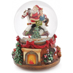 Водяной шар Santa Claus BonaDi 12х11.5х15.5 см Разноцветный DP99081 Запорожье